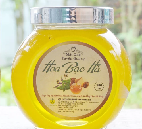Mật ong bạc hà bộ 380ml x 2